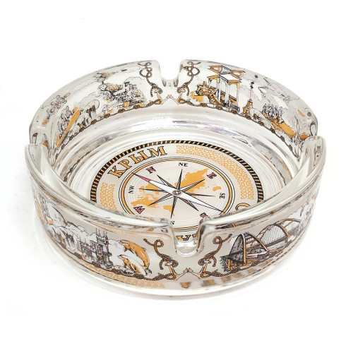 Пепельница стеклянная "Крым" №1015-2