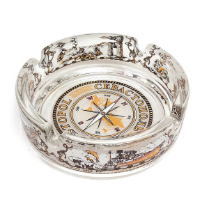 Пепельница стеклянная "Севастопоь" №1015-3