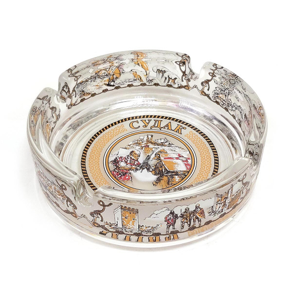 Пепельница стеклянная "Судак" №1015-4 Пепельница стеклянная "Судак" №1015-4