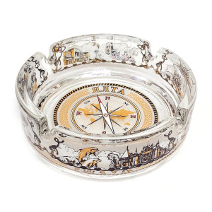 Пепельница стеклянная "Ялта" №1015-5