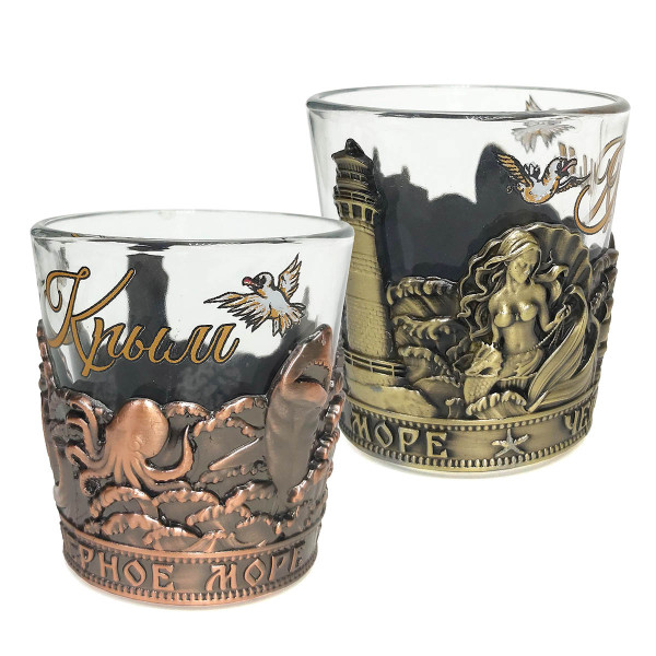 Рюмка стеклянная "Крым. Черное море" №1250-1 Рюмка стеклянная "Крым. Черное море" №1250-1