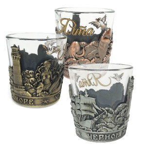 Рюмка стеклянная "Ялта. Черное море" №1250-5