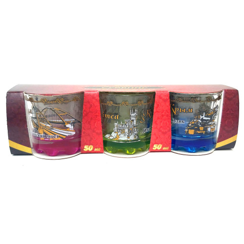 Набор стопок "Крым" 3 шт №2306-2