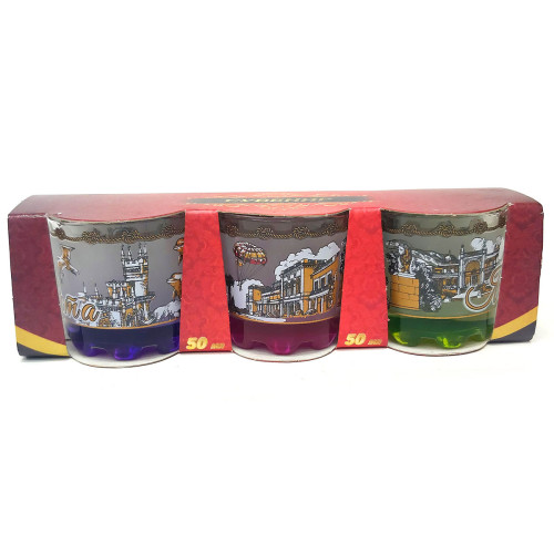 Набор стопок "Ялта" 3 шт №2306-5