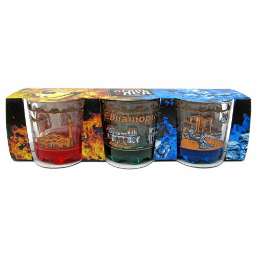 Набор стопок "Евпатория" 3 шт №886-6