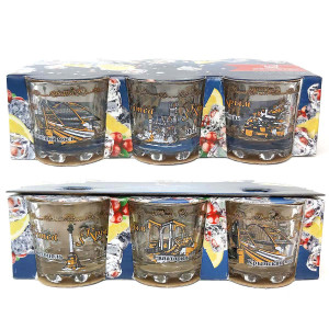 Набор стопок "Крым" 6 шт №886A-2