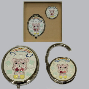 Крючок для сумки + зеркало №9249S/6116