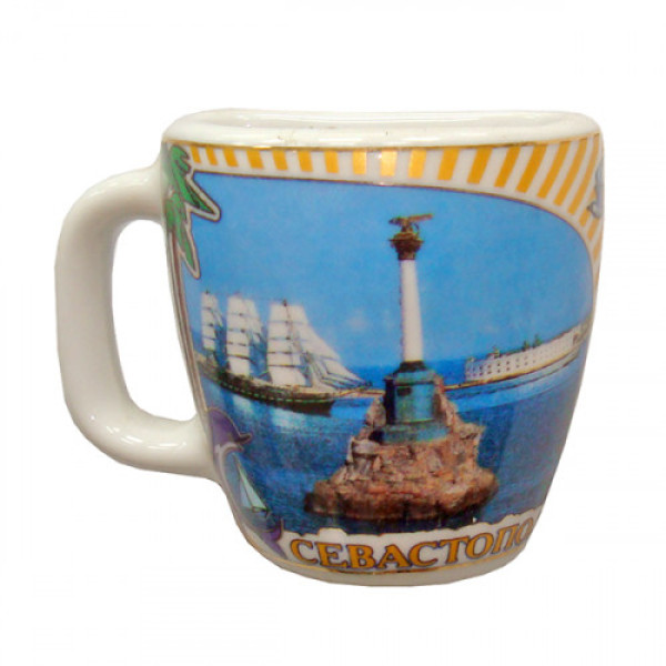 Магнит из фарфора "Севастополь" №12166-1 Магнит из фарфора "Севастополь" №12166-1