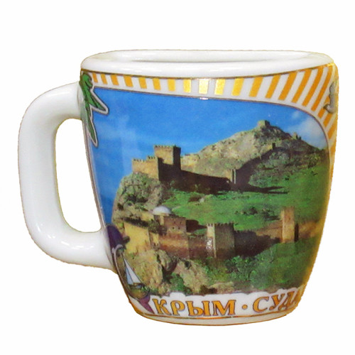 Магнит из фарфора "Крым-Судак" №12166-2