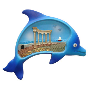 Магнит рельефный из поликерамики "Алушта" №065