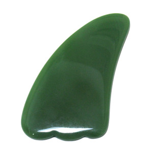 Скребок-массажер гуаша для лица из камня №MU-38-1