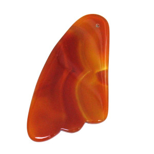 Скребок-массажер гуаша для лица из камня №MU-45