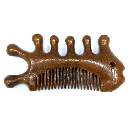 Массажер-гребешок сандаловый №7277-37