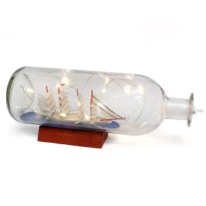 Корабль в бутылке с подсветкой №2080-2
