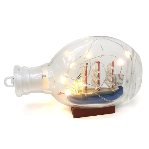 Корабль в бутылке с подсветкой №647-2