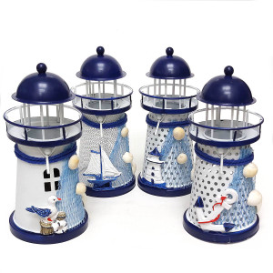 Маяк подсвечник металлический №7125-1