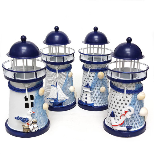 Маяк подсвечник металлический №7125-1