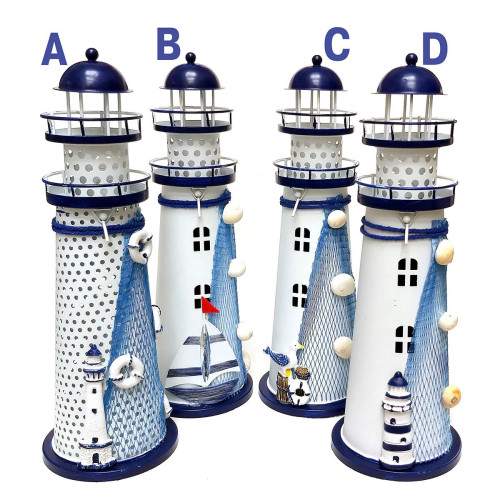 Маяк подсвечник металлический №7125-3