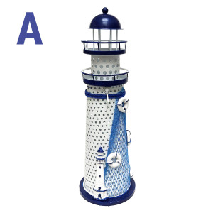 Маяк подсвечник металлический №7125-3