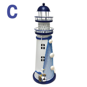 Маяк подсвечник металлический №7125-3