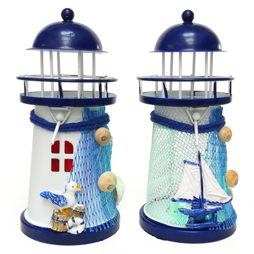 Маяк подсвечник металлический светящийся №A1001