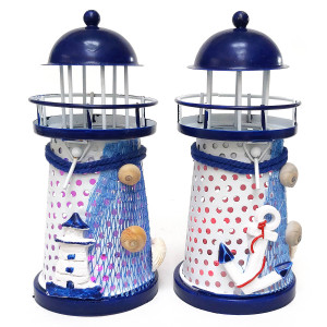 Маяк подсвечник металлический светящийся №A1001