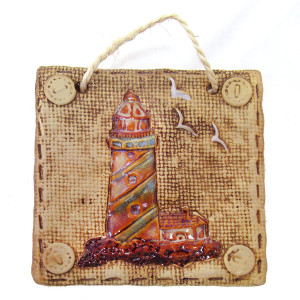 Комплект панно из керамики "Морская тема" №1C208