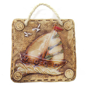 Комплект панно из керамики "Морская тема" №1C208