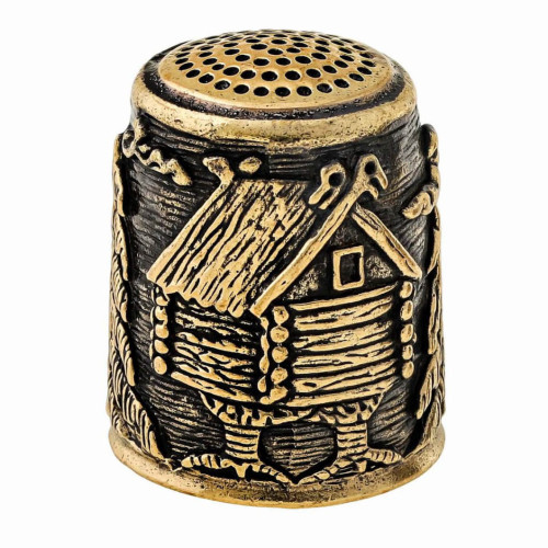 Наперсток из бронзы "Избушка" №1476-1