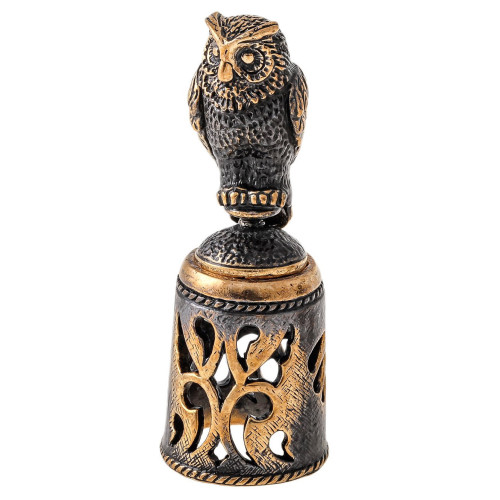 Наперсток из бронзы "Сова с магнитом" №1732