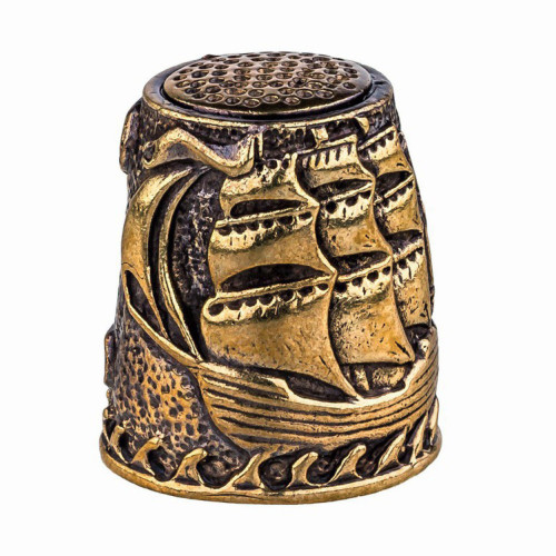 Наперсток из бронзы "Фрегат" №759-1