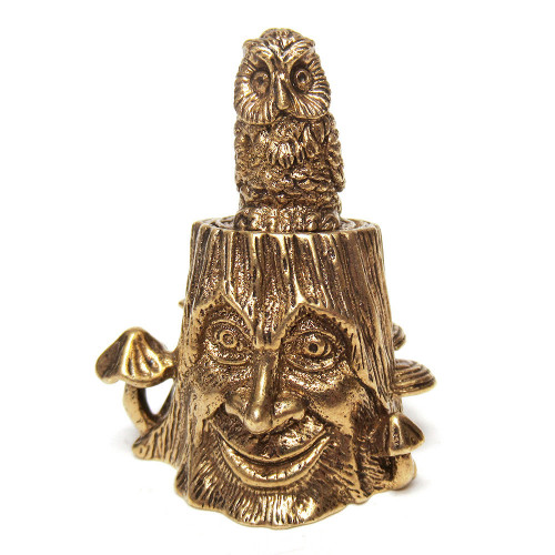 Наперсток из бронзы "Пень с совой" №JN3-1508