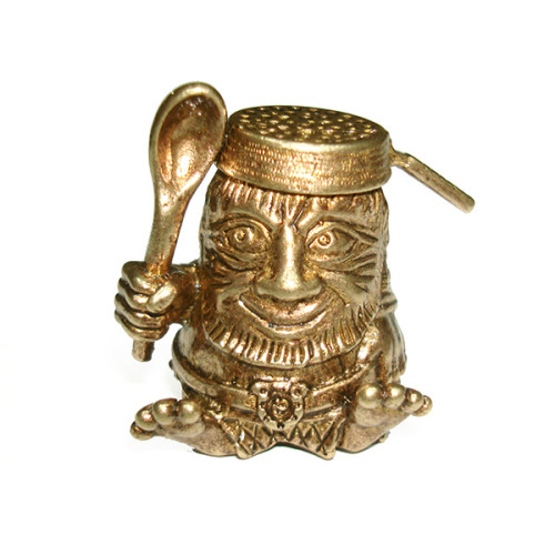 Наперсток из бронзы №Н19 "Домовой с черпаком" 