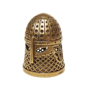 Наперсток из бронзы №Н201 "Шлем" 