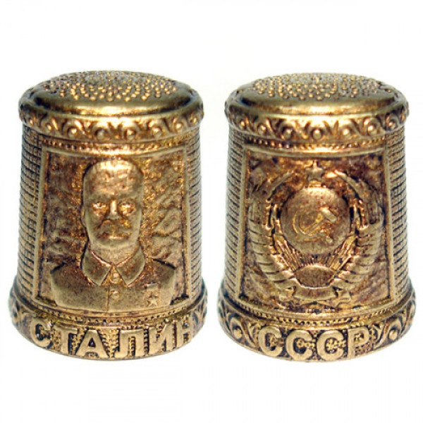 Наперсток из бронзы №H26 "Сталин-СССР" Наперсток из бронзы №H26 "Сталин-СССР"