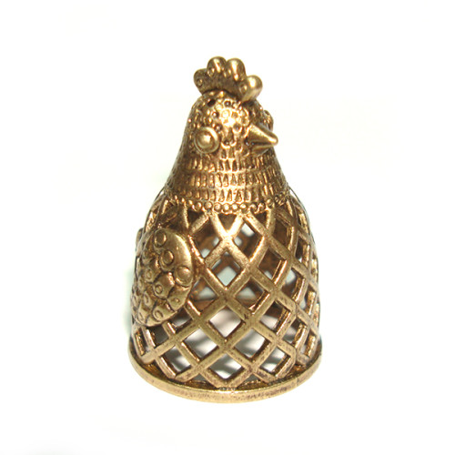 Наперсток из бронзы №Н9 "Курочка" 