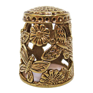 Наперсток из бронзы ажурный "Бабочки" №YAN-032