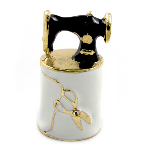 Наперсток под Фаберже "Швейная машинка" №1659