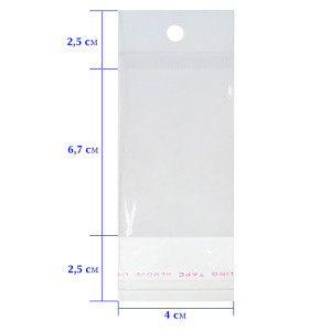 Пакет полипропиленовый упаковочный 4х11.7 №DH-1
