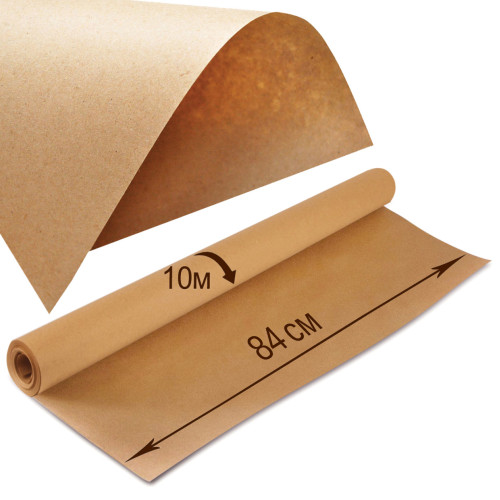 Крафт бумага упаковочная в рулоне 84-10