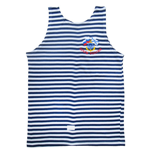 Майка-тельняшка (темно-синяя) "Крым-Россия" №TM58-60-3