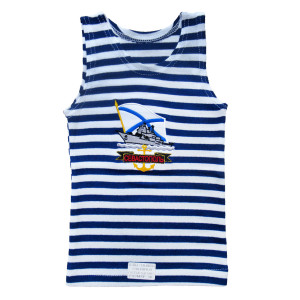 Майка-тельняшка (темно-синяя) "Севастополь" №TM30-1