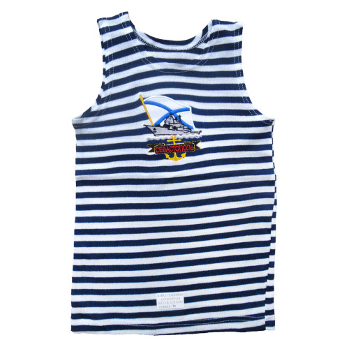 Майка-тельняшка (темно-синяя) "Севастополь" №TM36-1