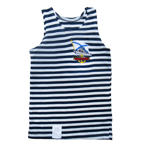 Майка-тельняшка (темно-синяя) "Севастополь" №TM42-44-1