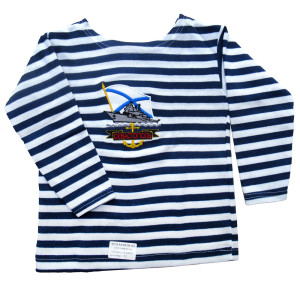 Тельняшка с длинным рукавом (темно-синяя) "Севастополь" №TR32-1