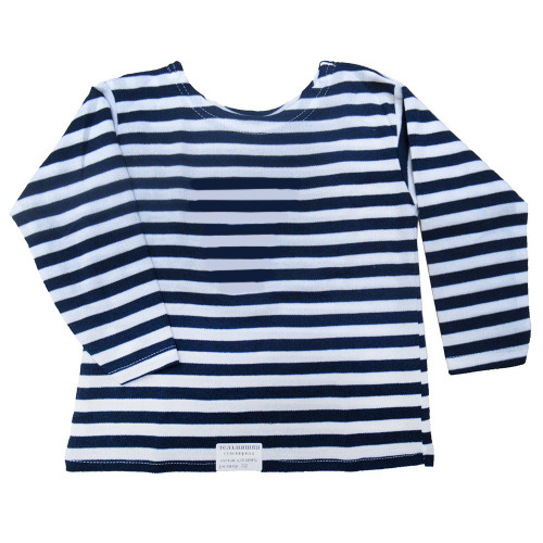 Тельняшка с длинным рукавом (темно-синяя) №TBL-32