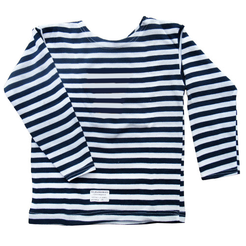 Тельняшка с длинным рукавом (темно-синяя) №TBL-36