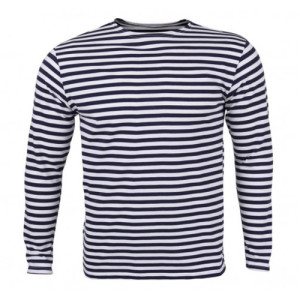 Тельняшка с длинным рукавом (темно-синяя) №TBL-38-40