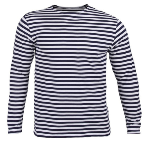 Тельняшка с длинным рукавом (темно-синяя) №TBL-42-44