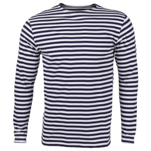 Тельняшка с длинным рукавом (темно-синяя) №TBL-50-52